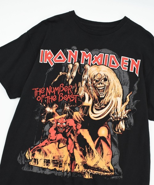 VINTAGE(ヴィンテージ)の「【USED】IRON MAIDEN “The Number of the Beast” バンド Tシャツ(Tシャツ/カットソー・メンズ・ブラック・LARGE)」の2枚目の写真