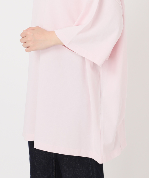 SLOBE IENA(スローブイエナ)の「《2枚セット》Plus by ONIT/オニット SLOBE別注 BIG TEE レギンスセット(Tシャツ/カットソー・レディース・ピンク/ホワイト・FREE)」の13枚目の写真