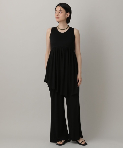 A part by（アパートバイ）の「イレヘムカットセットアップ（セットアップ・レディース・ライトグレー/ブラック・FREE）」の2枚目の写真