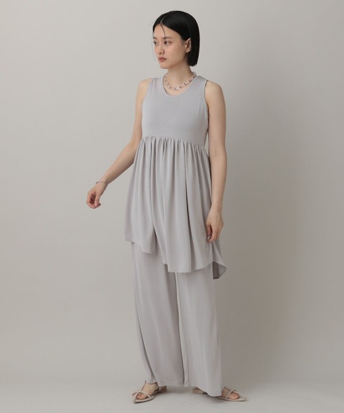 A part by（アパートバイ）の「イレヘムカットセットアップ（セットアップ・レディース・ライトグレー/ブラック・FREE）」の3枚目の写真