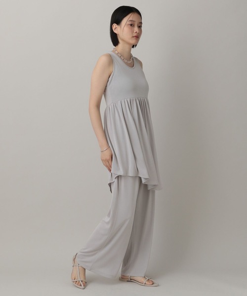 A part by（アパートバイ）の「イレヘムカットセットアップ（セットアップ・レディース・ライトグレー/ブラック・FREE）」の4枚目の写真