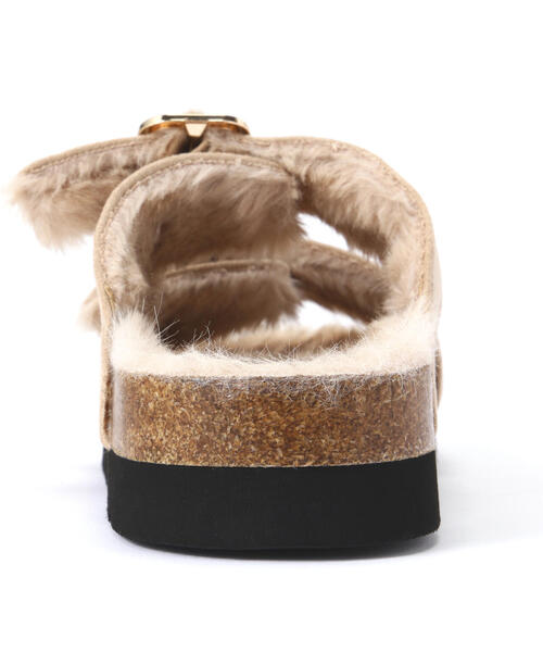 NATURAL BEAUTY BASIC(ナチュラルビューティーベーシック)の「ファーフットベッドサンダル(サンダル・レディース・ベージュ/ブラック・LARGE/MEDIUM)」の14枚目の写真