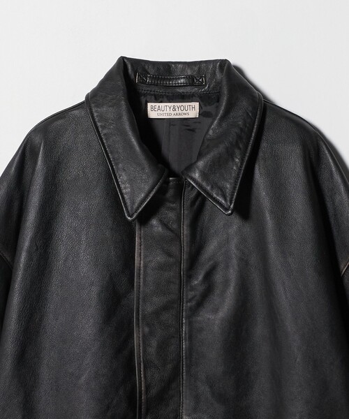 BEAUTY&YOUTH UNITED ARROWS ジャケット BEAUTY&YOUTH UNITED ARROWS｜シープレザー フロントジップ