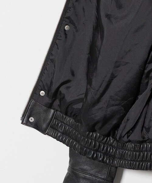 ビューティーアンドユース レザー フライトジャケット ボア付 G-1 黒 M ビューティーアンドユース レザー フライトジャケット ボア付 G-1 黒 M