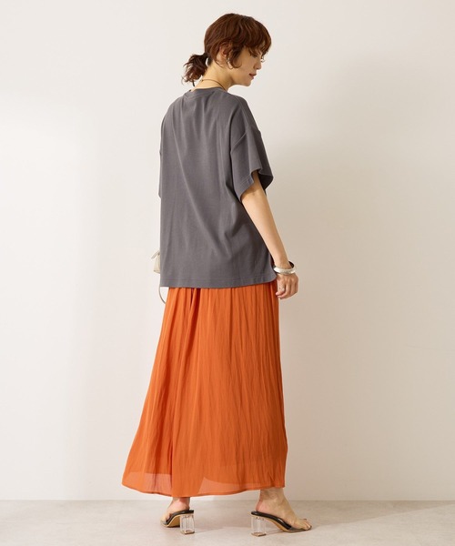 AMERICAN HOLIC（アメリカンホリック）の「【選べる丈】接触冷感シフォンスカーチョ（その他パンツ・レディース・キャメル/テラコッタ/ライトベージュ/ブラック・L/M）」の21枚目の写真