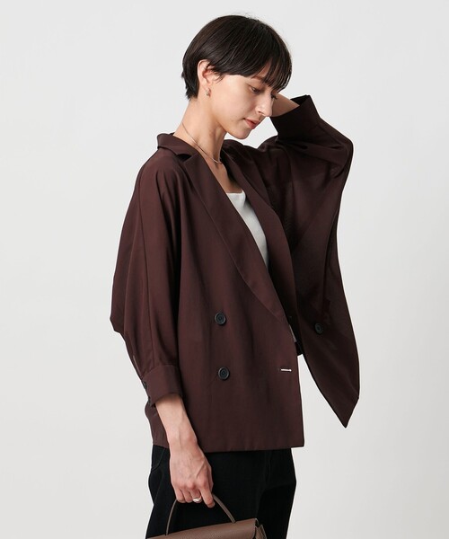 美品UNITED ARROWS ドルマンブラウス ジャケット シアー ドルマン ブラウス ジャケット ウォッシャブル