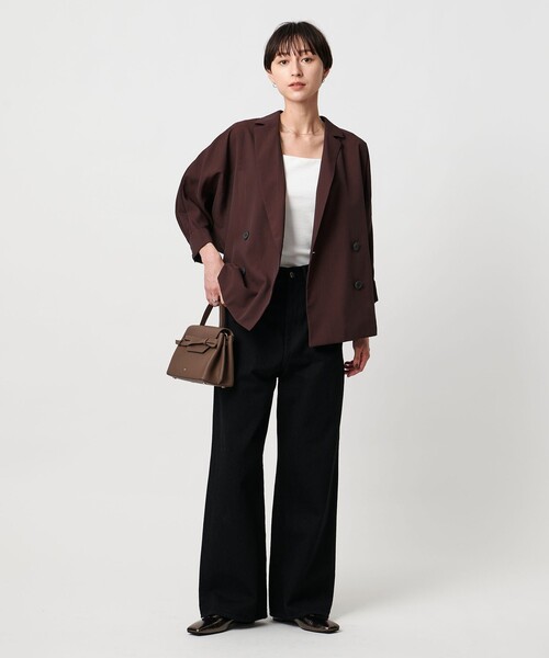 シアー ドルマン ブラウス ジャケット ウォッシャブル