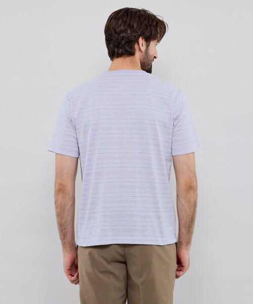 MACKINTOSH LONDON（マッキントッシュ ロンドン）の「マイクロリンクスボーダー半袖Tシャツ（Tシャツ/カットソー・メンズ・ネイビー/パープル・XL/M/L）」の8枚目の写真