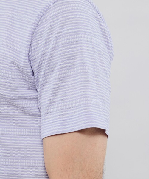MACKINTOSH LONDON（マッキントッシュ ロンドン）の「マイクロリンクスボーダー半袖Tシャツ（Tシャツ/カットソー・メンズ・ネイビー/パープル・XL/M/L）」の9枚目の写真