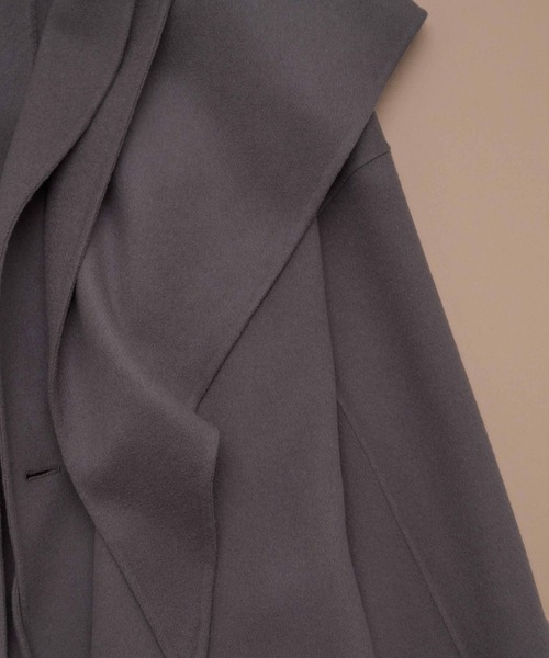 SALON adam et rope'（サロン アダム エ ロペ）の「シャルムリバーストール（ストール/ショール・レディース・チャコールグレー/オフホワイト/ベージュ系その他・FREE）」の10枚目の写真