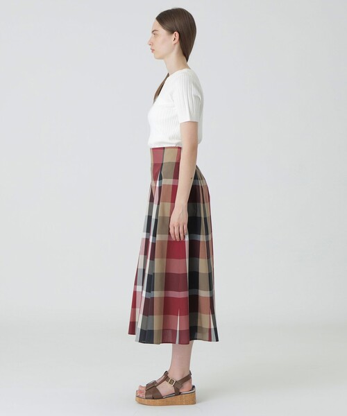 セール】【一部店舗限定】クレストブリッジチェックロングフレア