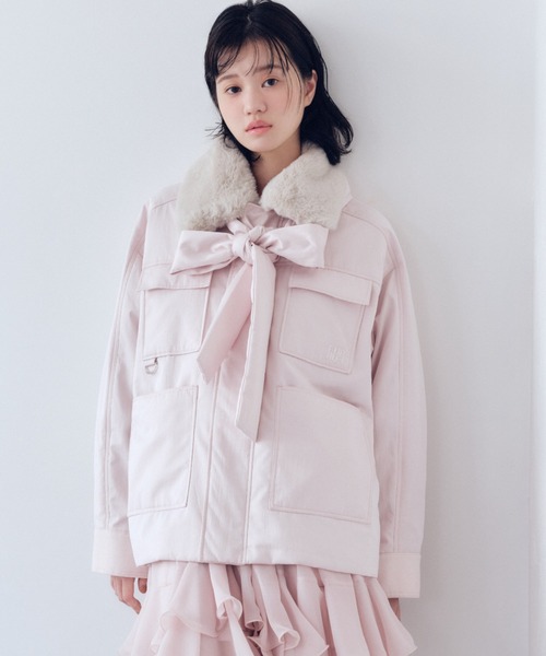 【FURFUR】パデットボウタイワークブルゾン【新品、タグ付】 FURFUR｜パデットボウタイワークブルゾン | Rakuten Fashion