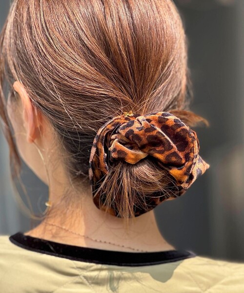 NOLLEY’S（ノーリーズ）の「【NOLLEYS GOODS】 ハートレオパード柄シュシュ（シュシュ・レディース・レオパード・FREE）」の3枚目の写真