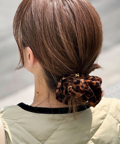 NOLLEY’S（ノーリーズ）の「【NOLLEYS GOODS】 ハートレオパード柄シュシュ（シュシュ・レディース・レオパード・FREE）」の4枚目の写真