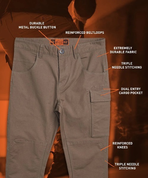 VOLCOM（ボルコム）の「【VOLCOM/ボルコム】Workwear Caliper Cuffed Pants /ワークジョガーパンツ（その他パンツ・メンズ・ブラック/ブラウン系その他・30inch/32inch/34inch/31inch）」の19枚目の写真