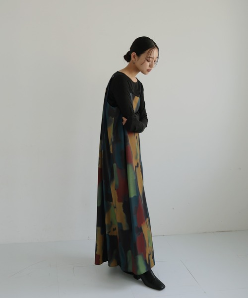 hellam（へラム）の「ニュアンスリバーシブルワンピース（ワンピース・レディース・ブラック/その他/ブラウン・FREE）」の9枚目の写真