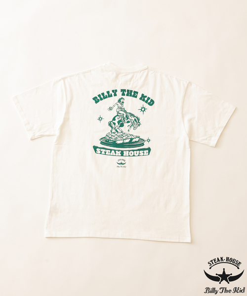 JOURNAL STANDARD(ジャーナルスタンダード)の「BILLY THE KID / ビリー・ザ・キッド Tシャツ(Tシャツ/カットソー・メンズ・ライトホワイト/ブラック系その他/ホワイト/ホワイト×ホワイト/ブラック/ネイビー/ホワイト系その他・LARGE/MEDIUM/XX-LARGE/X-LARGE)」の3枚目の写真