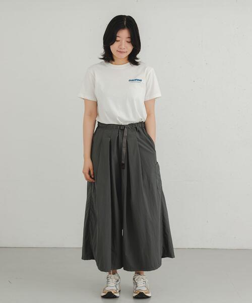 EKAL（エカル）の「製品染GAWPINGロゴTシャツ（Tシャツ/カットソー・レディース・ピンク/グレー/オフホワイト・ONE）」の8枚目の写真