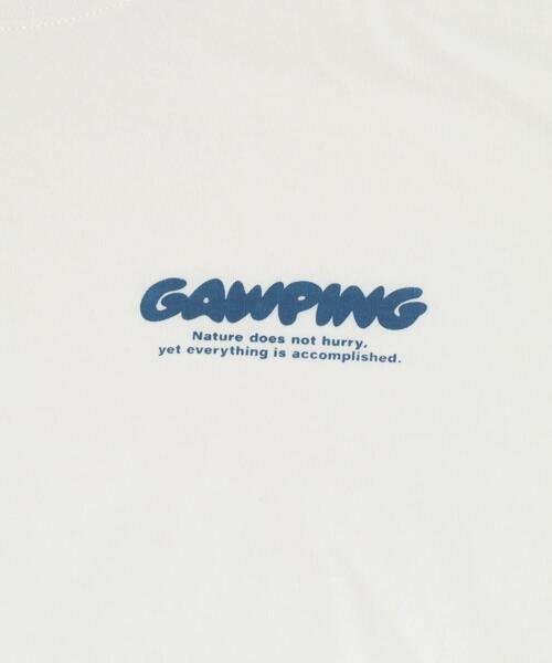 EKAL（エカル）の「製品染GAWPINGロゴTシャツ（Tシャツ/カットソー・レディース・ピンク/グレー/オフホワイト・ONE）」の19枚目の写真