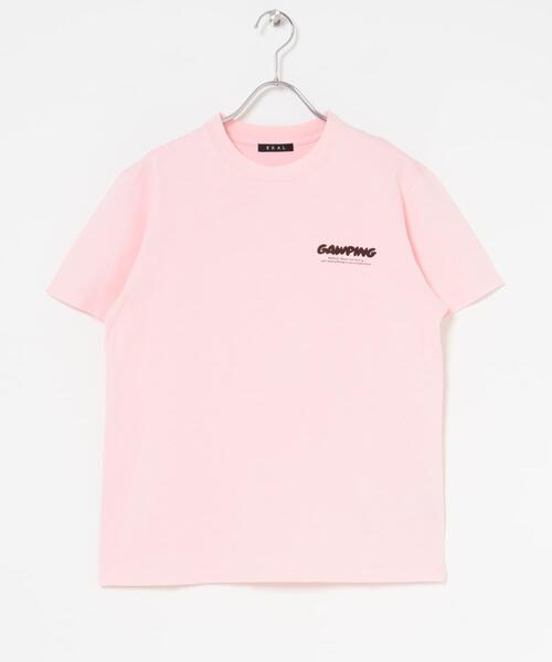 EKAL（エカル）の「製品染GAWPINGロゴTシャツ（Tシャツ/カットソー・レディース・ピンク/グレー/オフホワイト・ONE）」の20枚目の写真