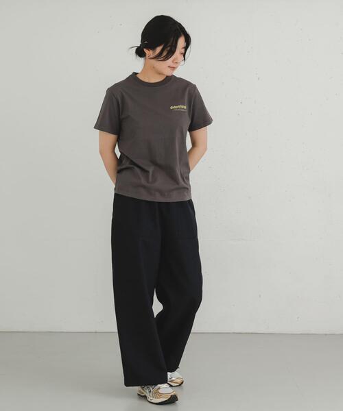 EKAL（エカル）の「製品染GAWPINGロゴTシャツ（Tシャツ/カットソー・レディース・ピンク/グレー/オフホワイト・ONE）」の16枚目の写真