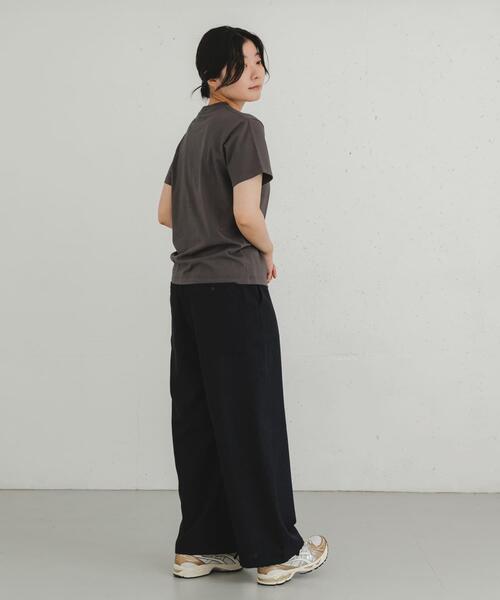 EKAL（エカル）の「製品染GAWPINGロゴTシャツ（Tシャツ/カットソー・レディース・ピンク/グレー/オフホワイト・ONE）」の17枚目の写真