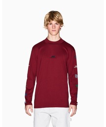 【A|X アルマーニ エクスチェンジ】ランダムロゴ 長袖クルーネックTシャツ/REGULAR