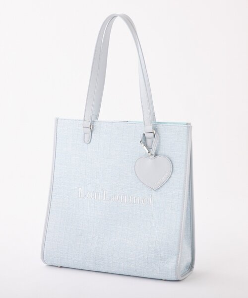 one after another NICE CLAUP(ワンアフターアナザーナイスクラップ)の「【LouLoumei】/ハートチャーム付きトートバッグ/自立可能(トートバッグ・レディース・アイボリー/ミント/ブラック/ベージュ/レッド/ピンク/サックスブルー/ラベンダー・FREE)」の6枚目の写真