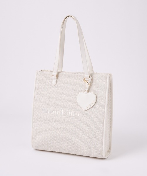 one after another NICE CLAUP(ワンアフターアナザーナイスクラップ)の「【LouLoumei】/ハートチャーム付きトートバッグ/自立可能(トートバッグ・レディース・アイボリー/ミント/ブラック/ベージュ/レッド/ピンク/サックスブルー/ラベンダー・FREE)」の11枚目の写真