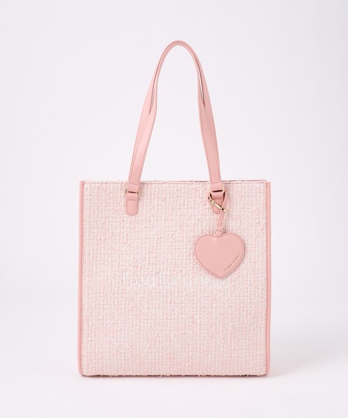 one after another NICE CLAUP(ワンアフターアナザーナイスクラップ)の「【LouLoumei】/ハートチャーム付きトートバッグ/自立可能(トートバッグ・レディース・アイボリー/ミント/ブラック/ベージュ/レッド/ピンク/サックスブルー/ラベンダー・FREE)」の13枚目の写真