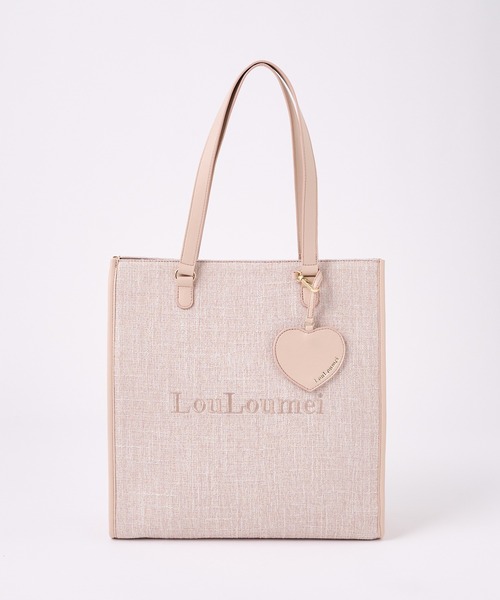 one after another NICE CLAUP(ワンアフターアナザーナイスクラップ)の「【LouLoumei】/ハートチャーム付きトートバッグ/自立可能(トートバッグ・レディース・アイボリー/ミント/ブラック/ベージュ/レッド/ピンク/サックスブルー/ラベンダー・FREE)」の16枚目の写真