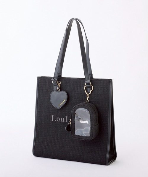 削除あり　ジューシークチュール　リボン　ハートチャーム付き　バッグ　ブラック 削除あり ジューシークチュール リボン ハートチャーム付き バッグ