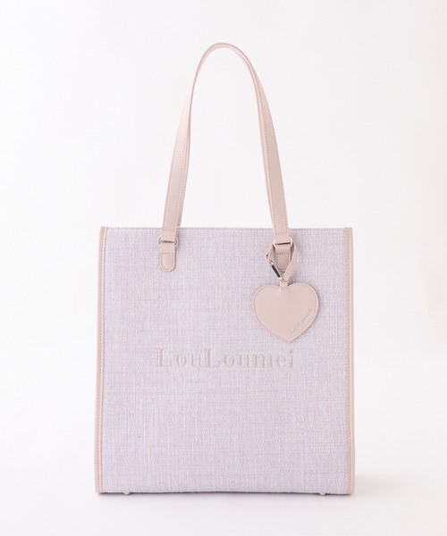 one after another NICE CLAUP(ワンアフターアナザーナイスクラップ)の「【LouLoumei】/ハートチャーム付きトートバッグ/自立可能(トートバッグ・レディース・アイボリー/ミント/ブラック/ベージュ/レッド/ピンク/サックスブルー/ラベンダー・FREE)」の18枚目の写真
