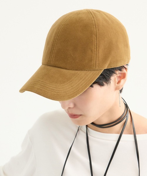 BARNYARDSTORM（バンヤードストーム）の「BARNYARDSTORM / フェイクスエードCAP（キャップ・レディース・キャメル/グレー・FREE）」の3枚目の写真