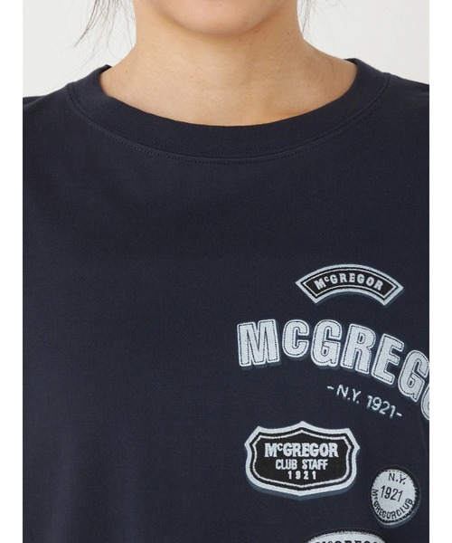 McGREGOR(マックレガー)の「ワッペンプリントリラックスT(Tシャツ/カットソー・レディース・ネイビー/グレー・L/M)」の7枚目の写真
