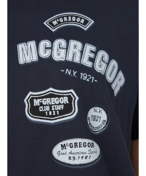 McGREGOR(マックレガー)の「ワッペンプリントリラックスT(Tシャツ/カットソー・レディース・ネイビー/グレー・L/M)」の11枚目の写真