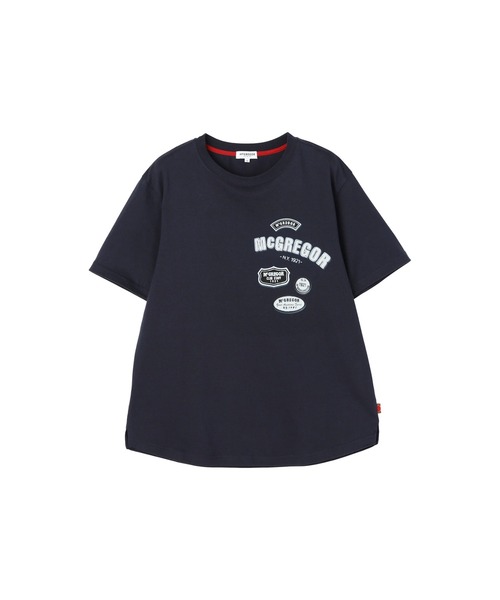 McGREGOR(マックレガー)の「ワッペンプリントリラックスT(Tシャツ/カットソー・レディース・ネイビー/グレー・L/M)」の12枚目の写真
