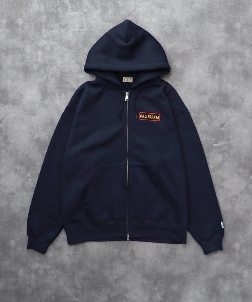 The Endless Summer（エンドレスサマー）の「TES GOOD TIMES EMB BIG SWEAT ZIP PARKA / スウェットパーカー（パーカー・メンズ・ネイビー/ブラック/オフホワイト・SMALL/MEDIUM/LARGE/X-LARGE）」の11枚目の写真