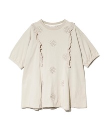 go slow caravan（ゴースローキャラバン）の「NUEVO BLANCA/ヌエヴォブランカ　レース挟み タック 刺繍切替チュニック（チュニック）」