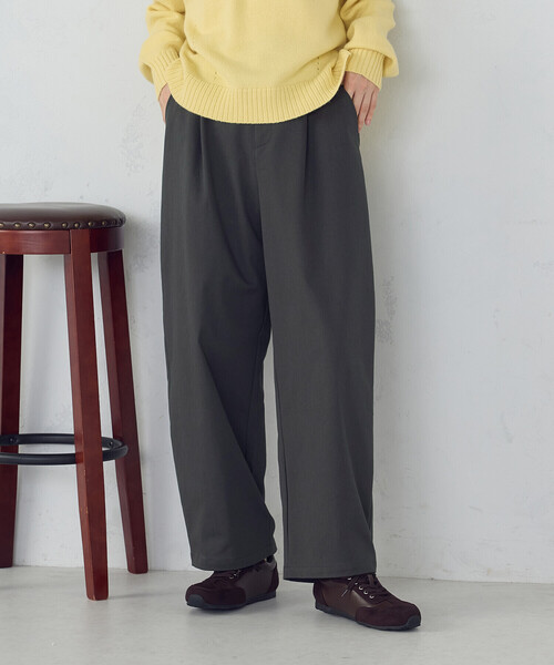 COMME CA ISM（コムサイズム）の「ソフトカービーパンツ（その他パンツ・レディース・ブラック/チャコール/ベージュ・SMALL/MEDIUM/LARGE/X-LARGE）」の3枚目の写真