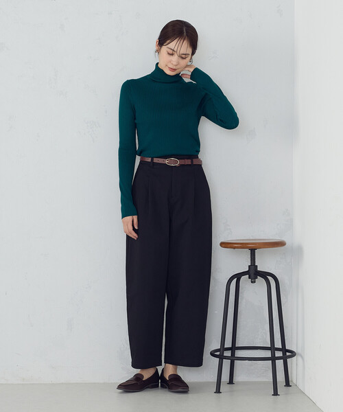 COMME CA ISM（コムサイズム）の「ソフトカービーパンツ（その他パンツ・レディース・ブラック/チャコール/ベージュ・SMALL/MEDIUM/LARGE/X-LARGE）」の5枚目の写真