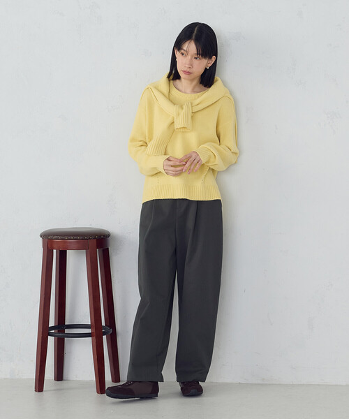 COMME CA ISM（コムサイズム）の「ソフトカービーパンツ（その他パンツ・レディース・ブラック/チャコール/ベージュ・SMALL/MEDIUM/LARGE/X-LARGE）」の11枚目の写真