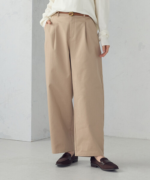 COMME CA ISM（コムサイズム）の「ソフトカービーパンツ（その他パンツ・レディース・ブラック/チャコール/ベージュ・SMALL/MEDIUM/LARGE/X-LARGE）」の19枚目の写真