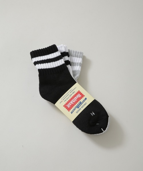 NANO universe(ナノユニバース)の「Healthknit/シンカーモノトーン2本ライン ソックス 3足セット(ソックス/靴下・メンズ・その他1・FREE)」の1枚目の写真