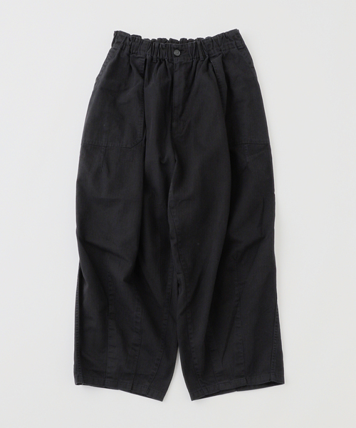 is-ness(イズネス)の「is-ness / イズネス HERRINGBONE BALLOON BAKER PANTS(その他パンツ・メンズ・ブラック・MEDIUM/LARGE)」の3枚目の写真