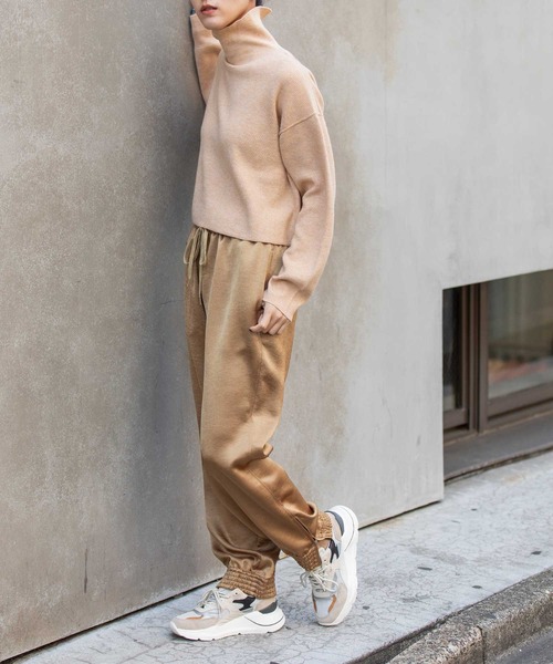 Munich（ミューニック）の「ヴィンテージダブルサテントラックパンツ（その他パンツ・レディース・キャメル/ブラック/グレー・M/S）」の8枚目の写真