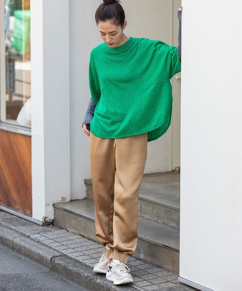 Munich（ミューニック）の「ヴィンテージダブルサテントラックパンツ（その他パンツ・レディース・キャメル/ブラック/グレー・M/S）」の10枚目の写真