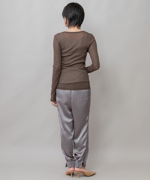 Munich（ミューニック）の「ヴィンテージダブルサテントラックパンツ（その他パンツ・レディース・キャメル/ブラック/グレー・M/S）」の16枚目の写真