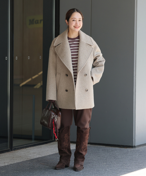 ウールアンゴラビックテーラーコート（その他アウター）｜JOURNAL