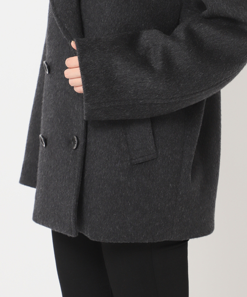 JOURNAL STANDARD（ジャーナルスタンダード）の「ウールアンゴラビックテーラーコート（その他アウター・レディース・ブラック系その他/ベージュ・36/38）」の12枚目の写真